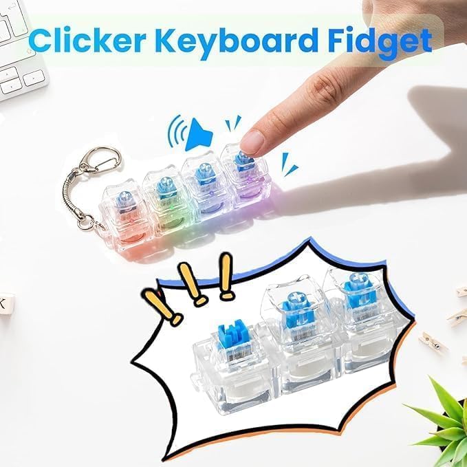 Mechanical Keyboard Fidget Keychain
